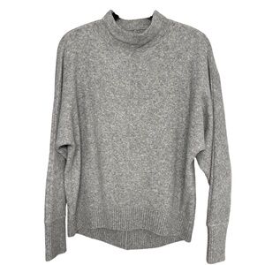 LOFT Heather Gray Mock Neck Sweater Size S